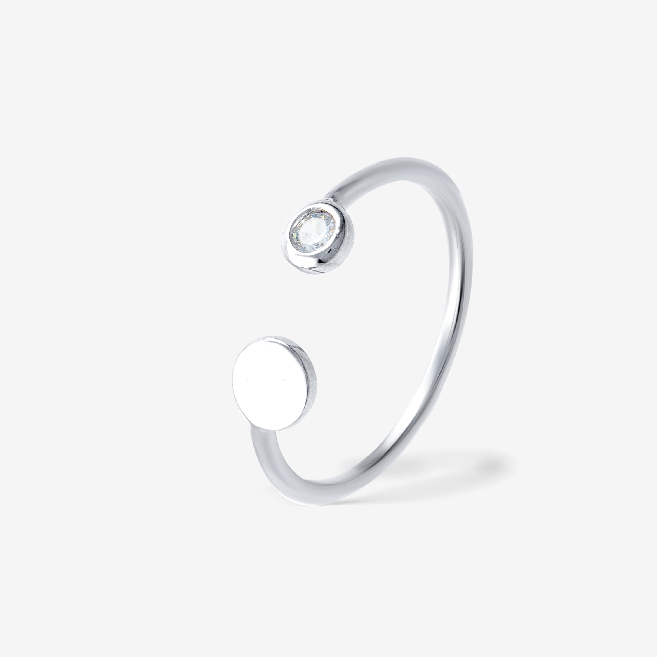 Chiara Adjustable Silver Ring