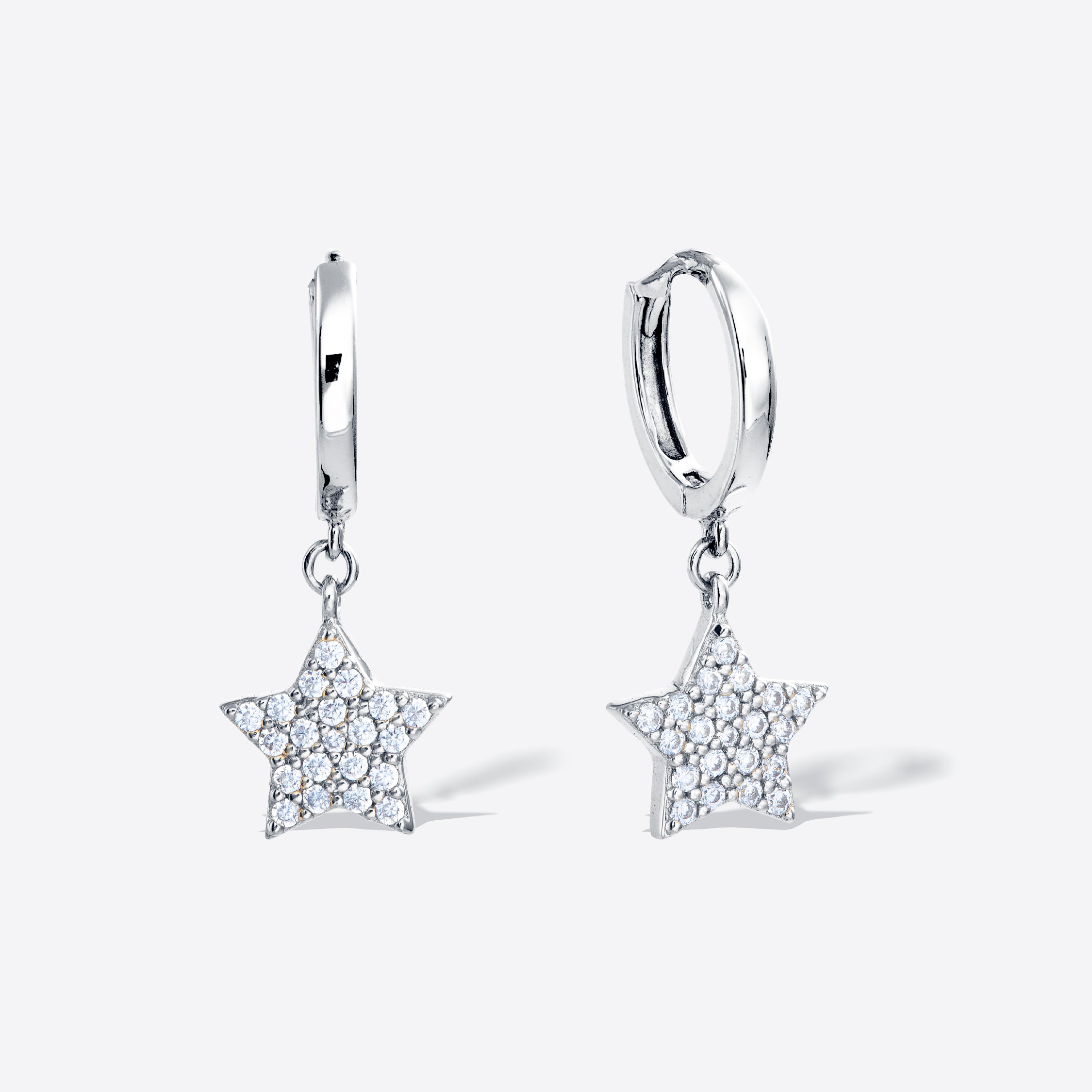 Silver Star Elara earrings