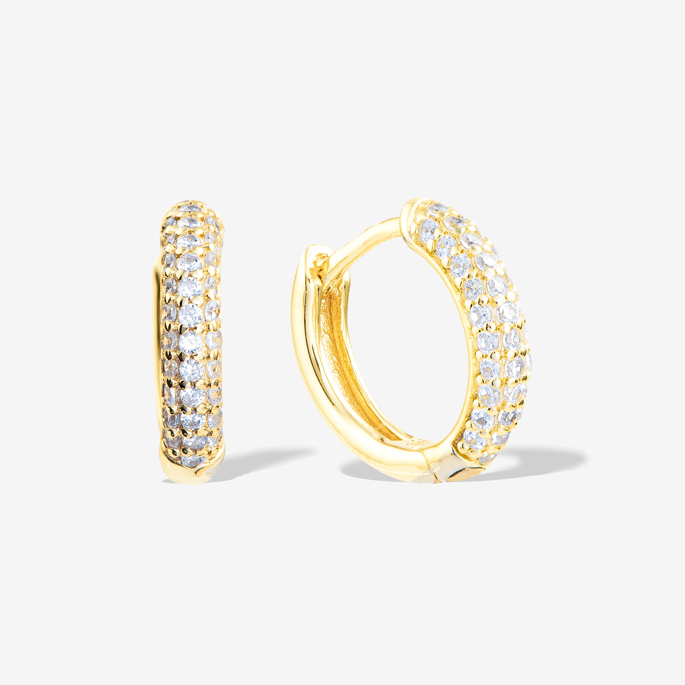 cercei argint #material_argint placat cu aur 14k