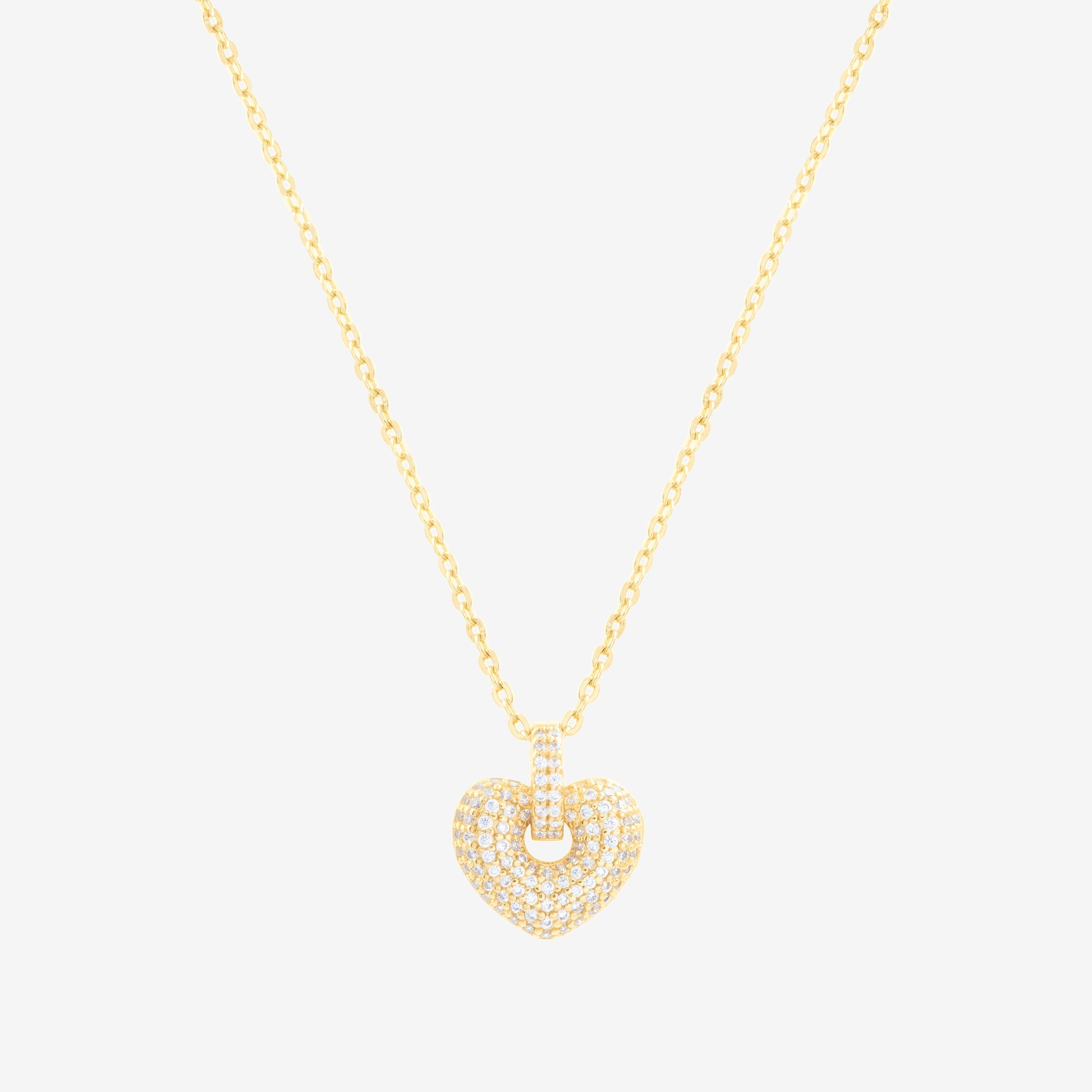 Heart Pendant Silver Chain